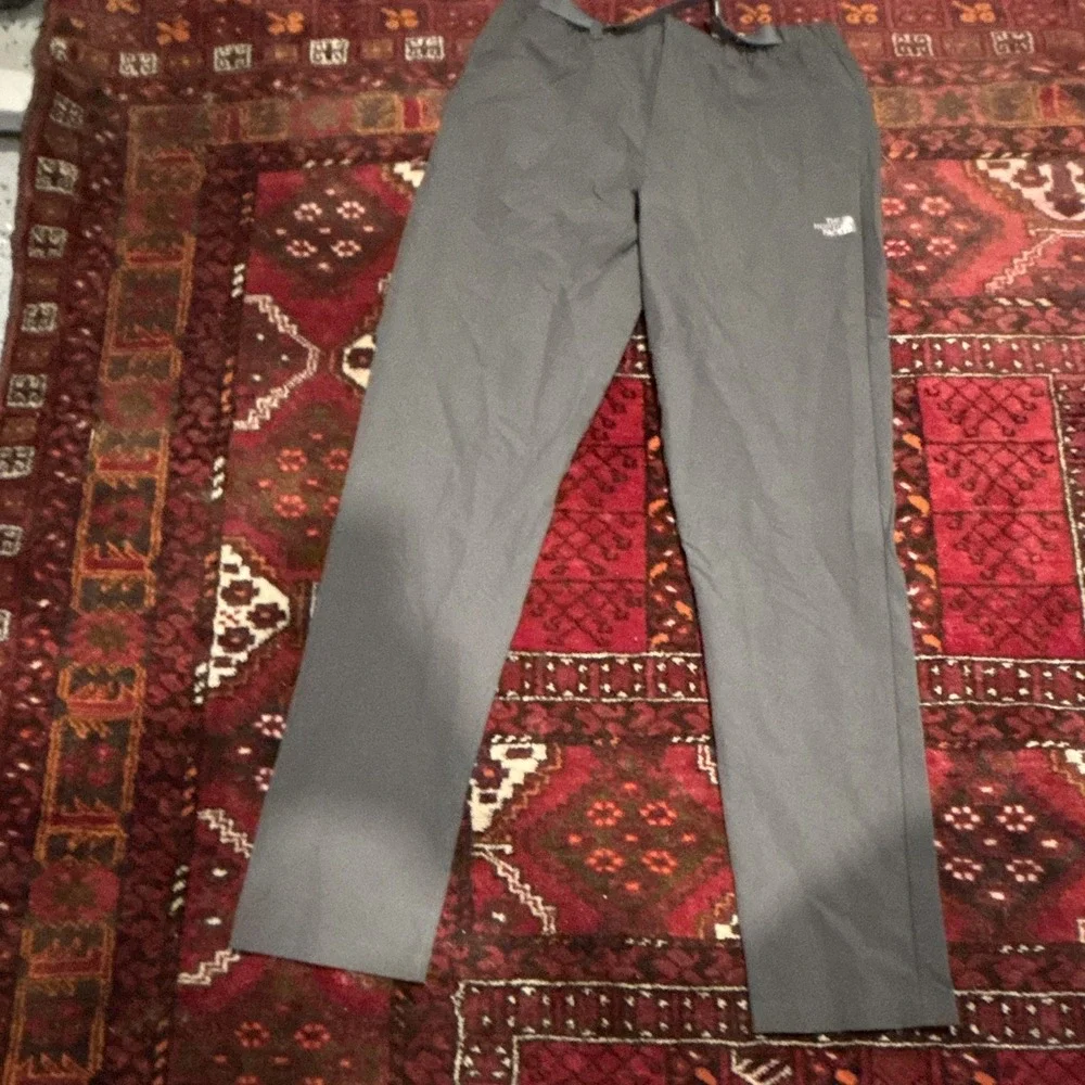 The North Face Gray Nylon Belted Hiking Pants Size L